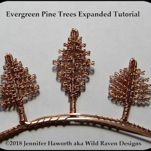 Evergreen Pine Trees Expanded Tutorial for Embellishments ONLY TREE TUTORIAL~(3 Trees) ~ Please read the full description.