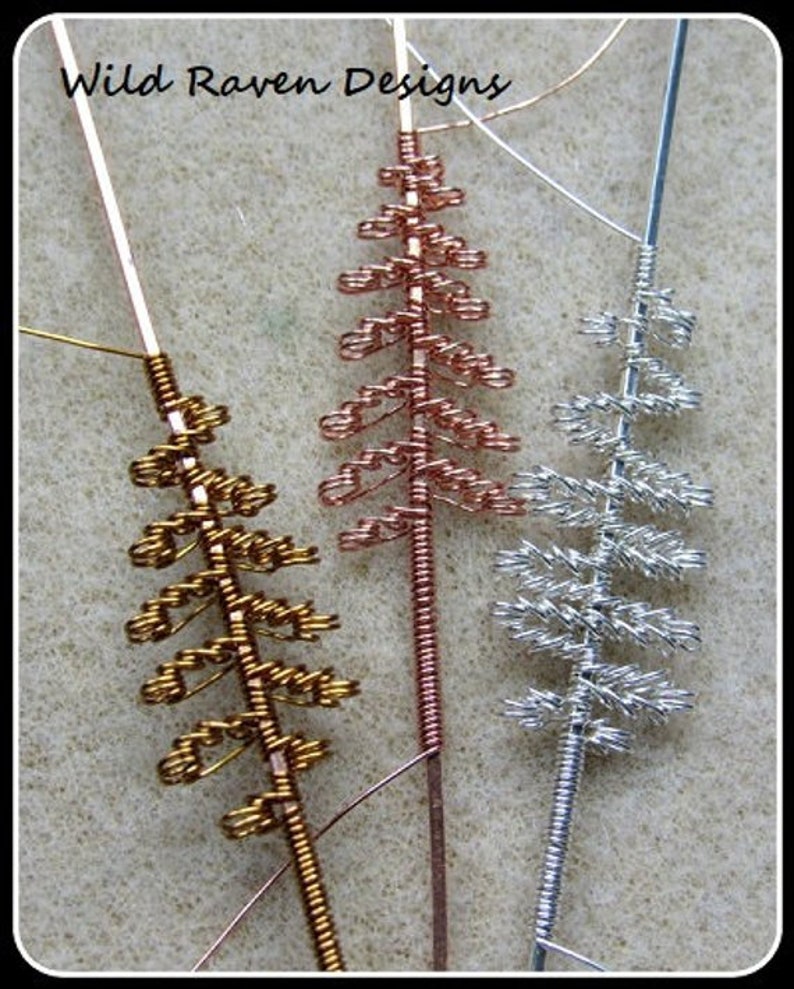 THREE tutorials in ONE packet, Wire Work Embellishments. Evergreen Trees and Expanded Version. image 2