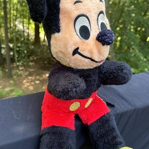 Rare Vintage 21” Disney Walt Disney Characters Mickey Mouse Plush W/ Tail & Tag image 3