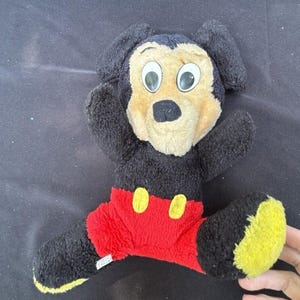 Vintage 1950’s Walt Disney Productions Mickey Mouse Plush Stuffed RARE image 2