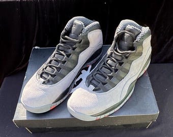Marque nouvelle taille 12 - Air Jordan 10 Retro Cool Grey/INFRAROUGE-NOIR 100 % authentique RARE !