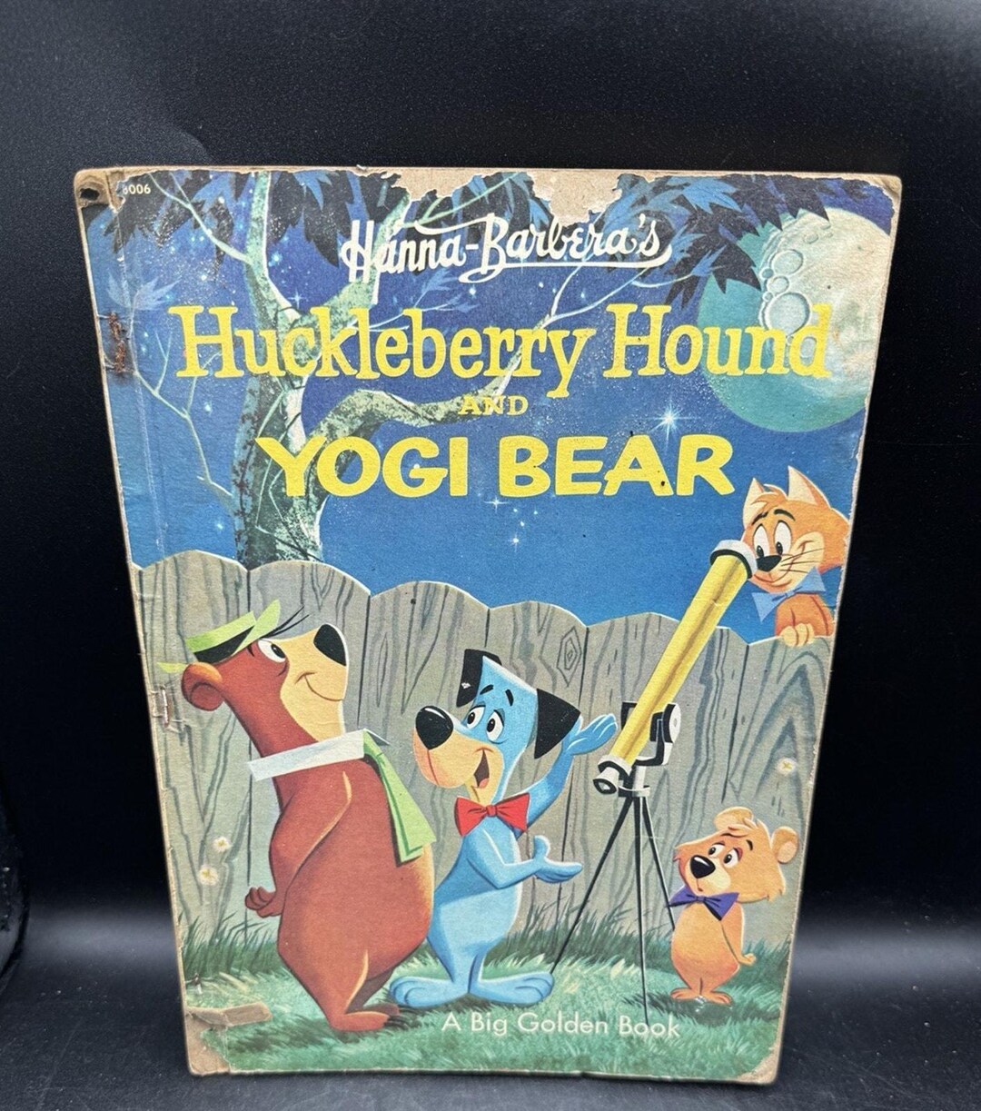 Huckleberry Hound and YOGI BEAR A Big Golden Book 1960 HC Vintage