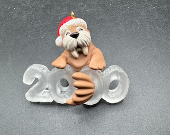 A Cool Decade Walrus #1 In the Series 2000 Hallmark Keepsake Ornament KOCC Artist Hand Signed! -S1N