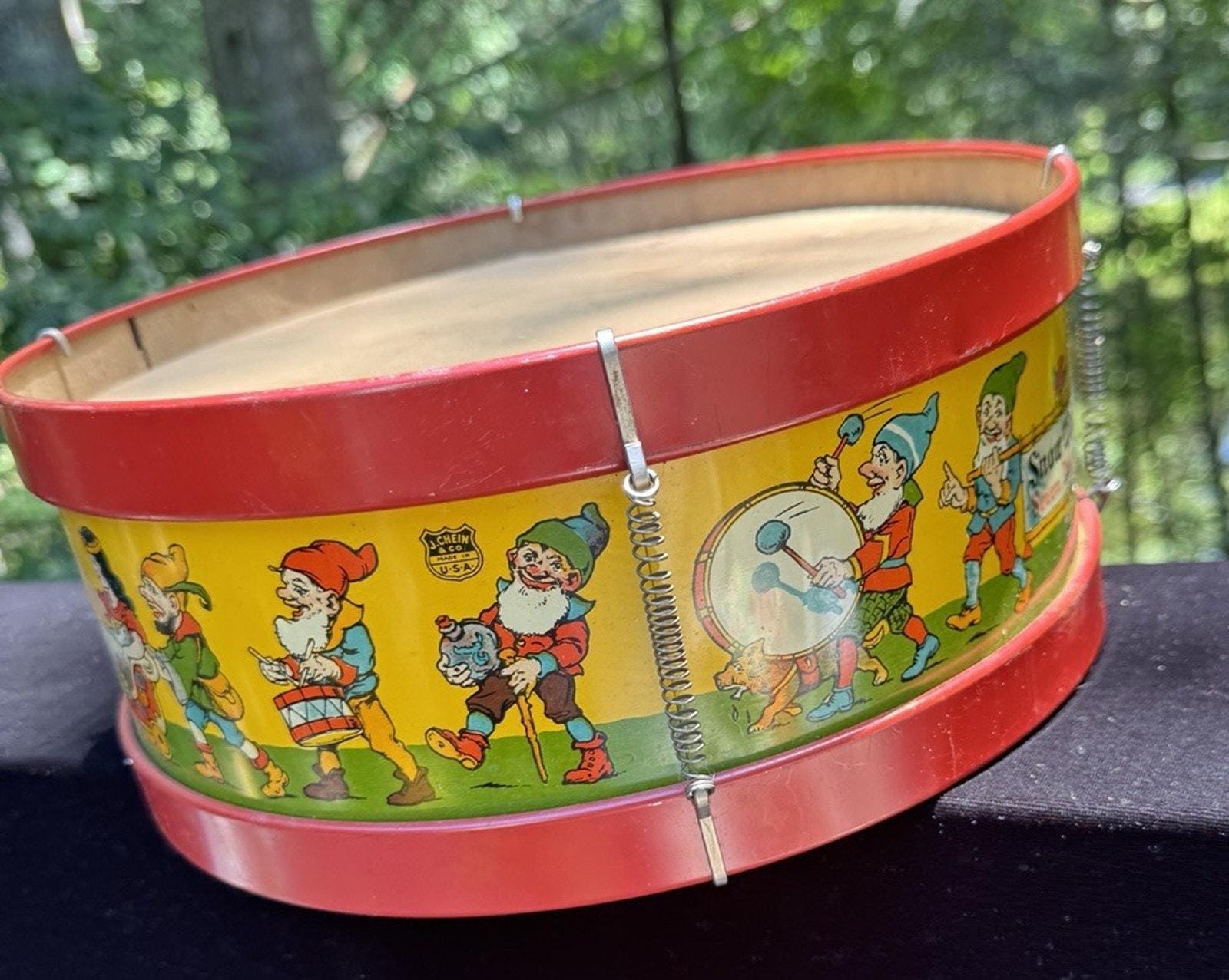 J Chein Toy Drum - Etsy