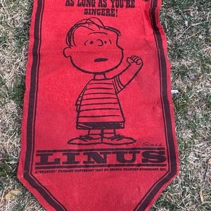 Vintage Peanuts Felt Banner - Etsy