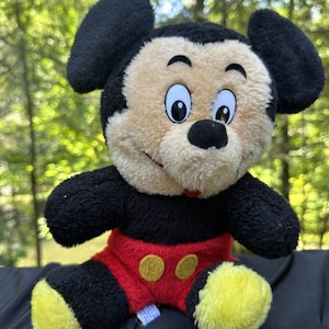Peluche de Mickey Mouse de Disneyland Walt Disney World, años 50, recuerdo - S21 imagen 2