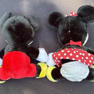 Vintage 1980-tals Musse Pigg och Mimmi Pigg plysch från Walt Disney Co. Fin! bild 3