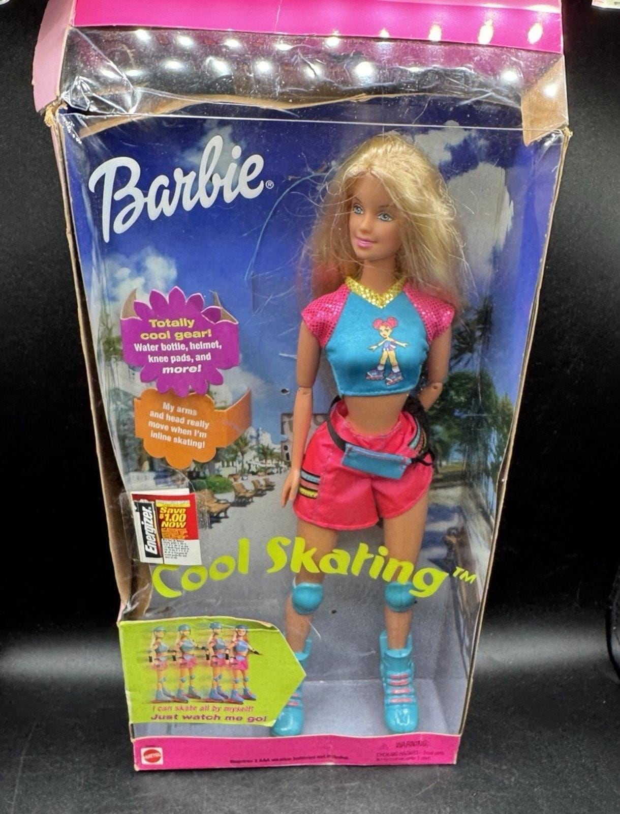 Vintage 1999 Barbie Cool Skating CHRISTIE Mattel 26230 New Open