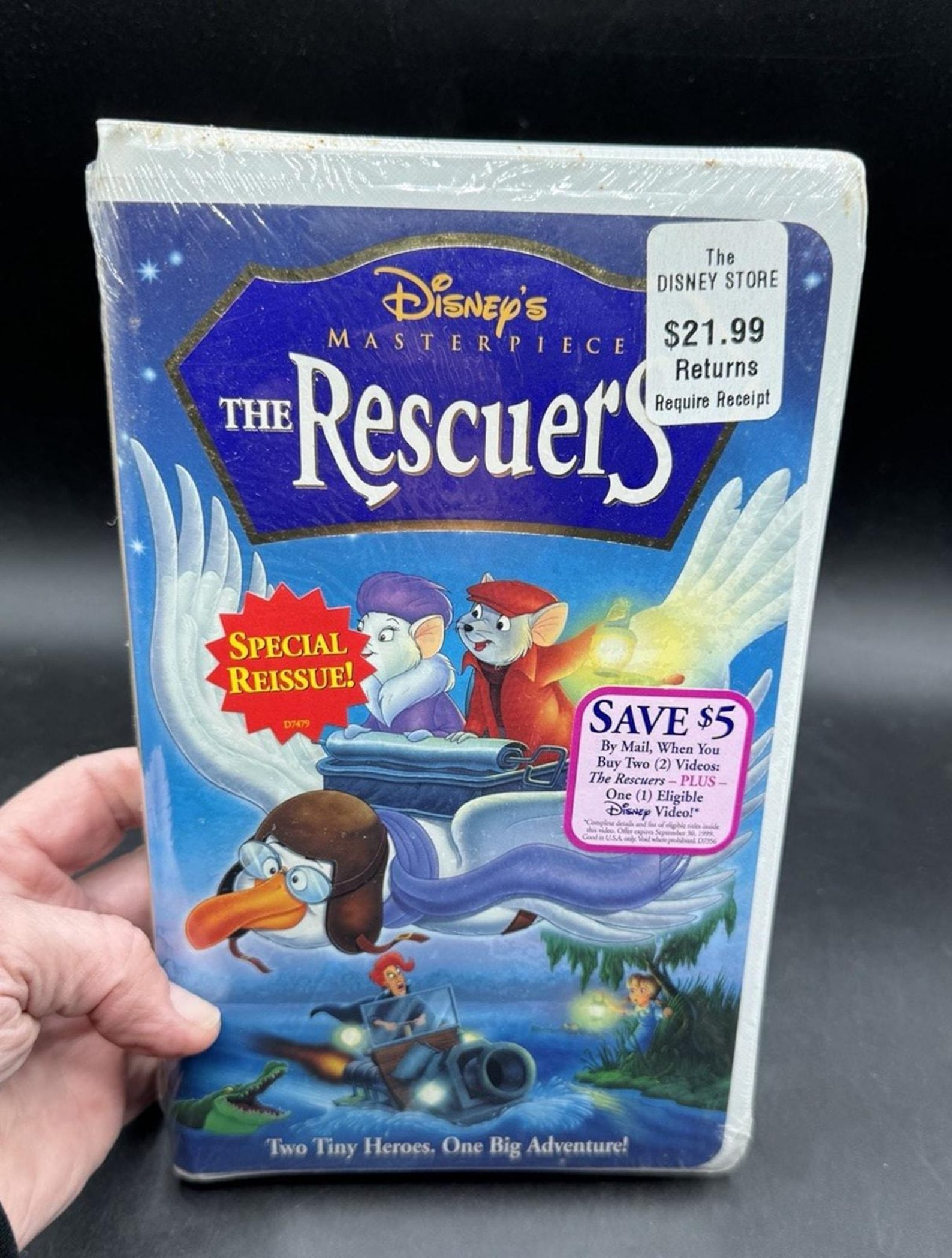 The Rescuers Disney Store New Disney: the Rescuers (VHS) Factory Clamshell Disney Store Special ...
