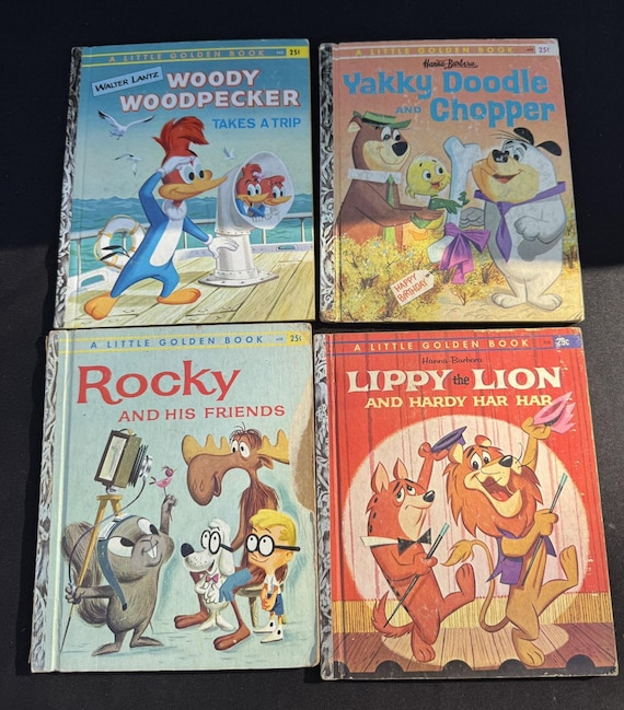 4 冊の希少な初期のリトル ゴールデン ブック ハンナ バーベラ