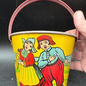 Tin Litho Sand Pails - Etsy