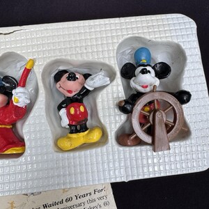 Set de 4 figuras de Mickey Mouse Applause de Sixty Years de Disney, sin caja imagen 3