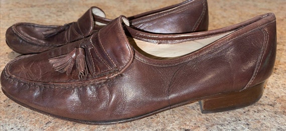 Saks Fifth Avenue Mocasines italianos Marr n Caoba Talla US 8 1 2