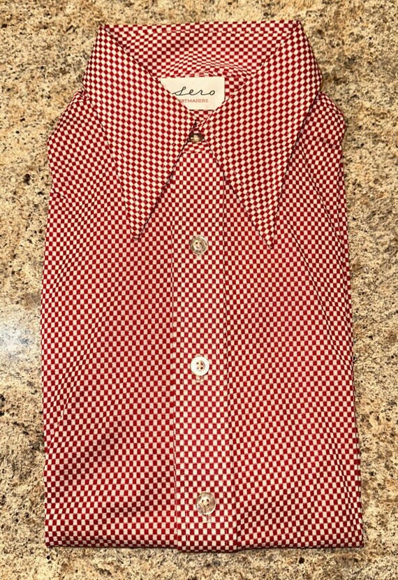 Brand New Vintage 1970’s Red & White Sero Shirtmak