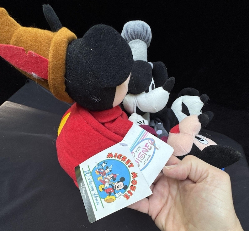 Disney Mickey Mouse Plush 70 Happy Years 4 eras of Mickey Mouse in Pants Boat image 4