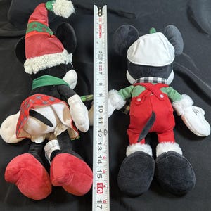 Disney Parks Minnie Maus & Micky Nordische Winter Weihnachten Plüsch Set 5P Bild 7