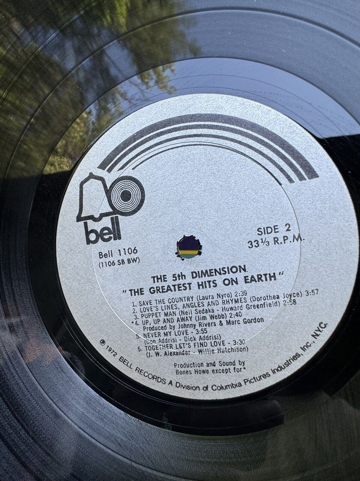The 5th Dimension: The Greatest Hits On Earth、NM 1972 初版 