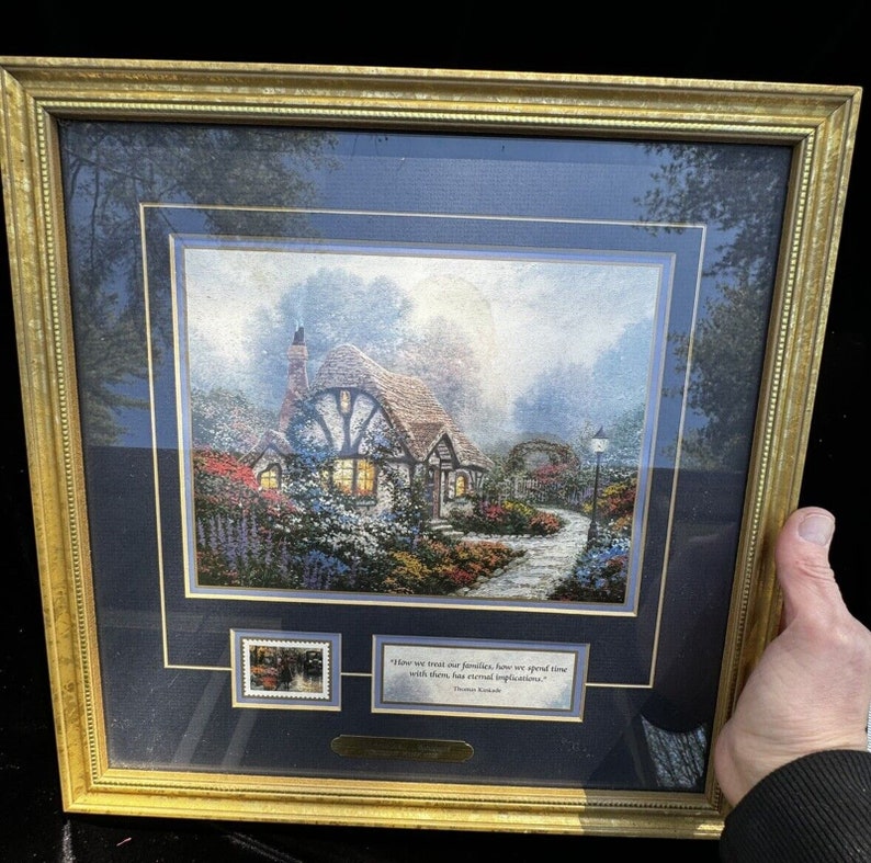 Chandler's Cottage THOMAS KINKADE Commemorative Print Framed &amp; Signed ...