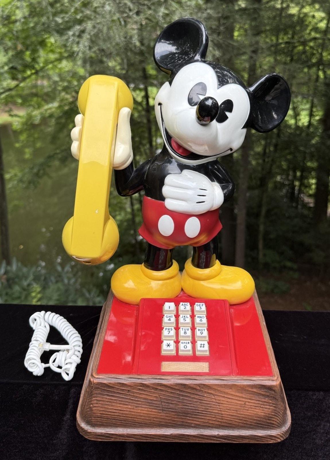 Vintage Mickey Mouse Telephone - Etsy