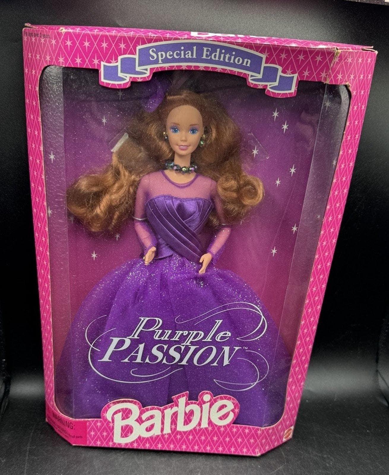 New 1995 Purple Passion Barbie Doll Redhead Special Edition Mattel