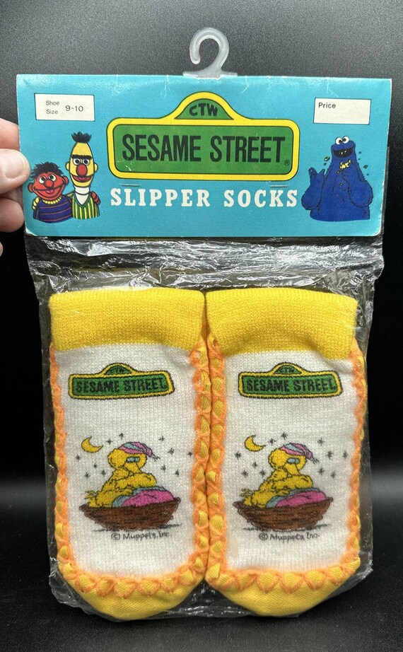 Vintage Tru-Stitch Tagged Sample Sesame Street Sl… - image 1