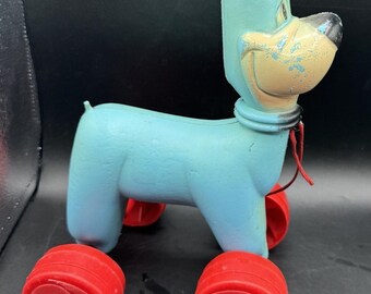 Very Rare 1960's EXCLUSIVE Jetsons Astro the Dog Pull Toy Blow