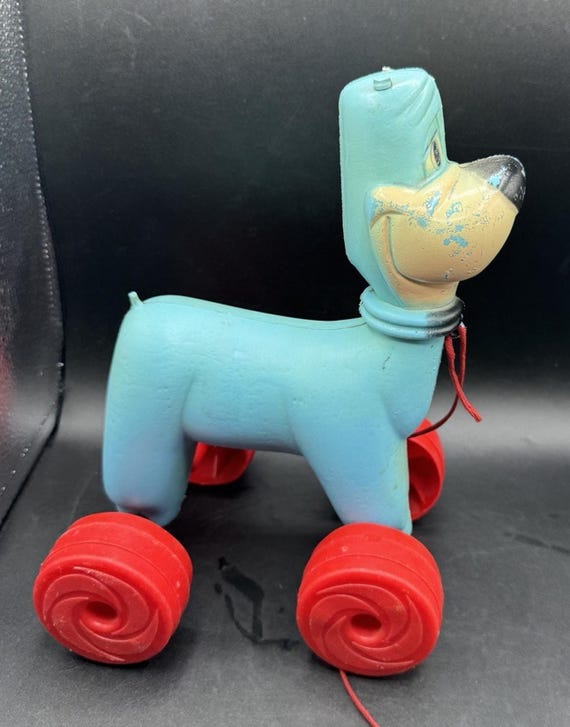 Very Rare 1960's EXCLUSIVE Jetsons Astro the Dog Pull Toy Blow