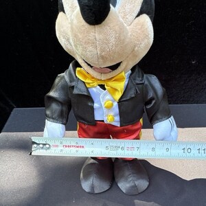 Vintage Disney Parks Mickey Mouse Plush In Black Suit Tuxedo 10" Mint! image 4