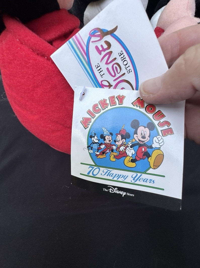 Disney Mickey Mouse Plush 70 Happy Years 4 eras of Mickey Mouse in Pants Boat image 5