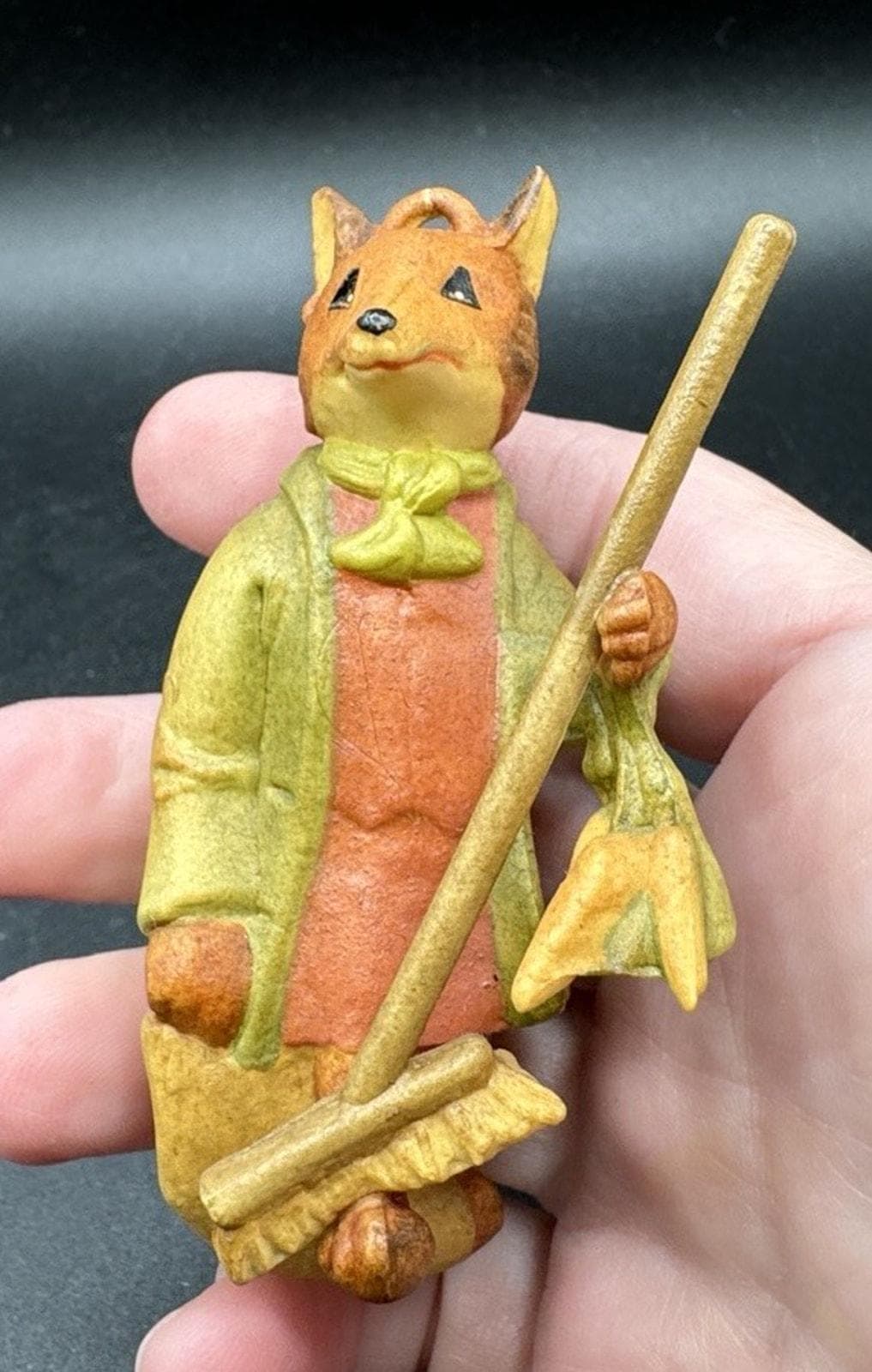 Vtg Beatrix Potter Peter Rabbit Mr Tod Fox Ornament Anri F Warne