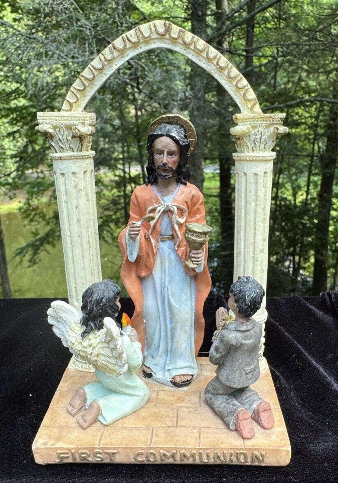 Lovely K’s FIRST COMMUNION Ebony African American Figurine -S1