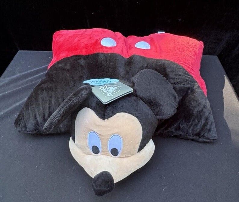 Mickey Mouse Pillow Pet Large 18” Walt Disney Stuffed Animal Plush Toy New! image 3