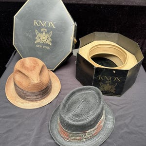 Vintage Knox New York Hat Box - Etsy