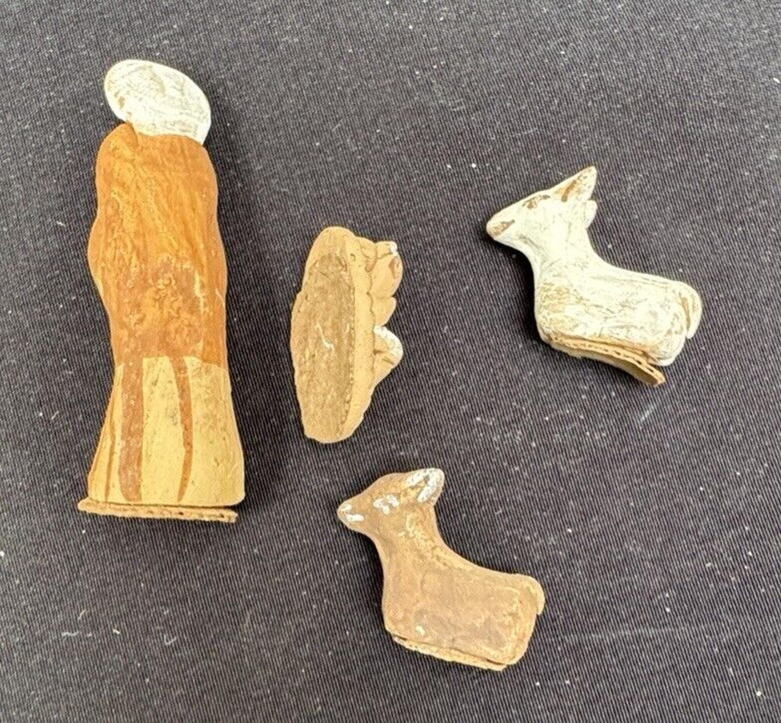 ヴィンテージ 1960 陶器 ミニチュア キリスト降誕 小さなメキシコの 
