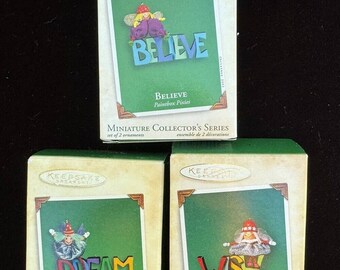 New! Hallmark Ornaments Collector's Series Paintbox Pixies ENTIRE SERIES -QQ