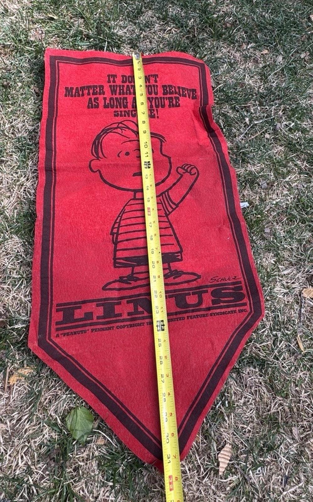 Vintage Peanuts Linus Snoopy It Doesn't Matter What You Believe