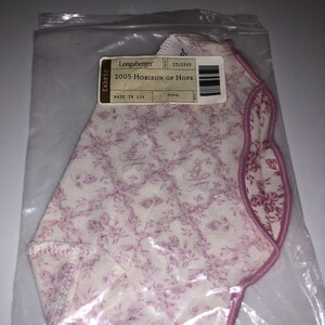 Gloednieuw! Vintage Longaberger HORIZON Of HOPE Hope-mandvoering #2310585