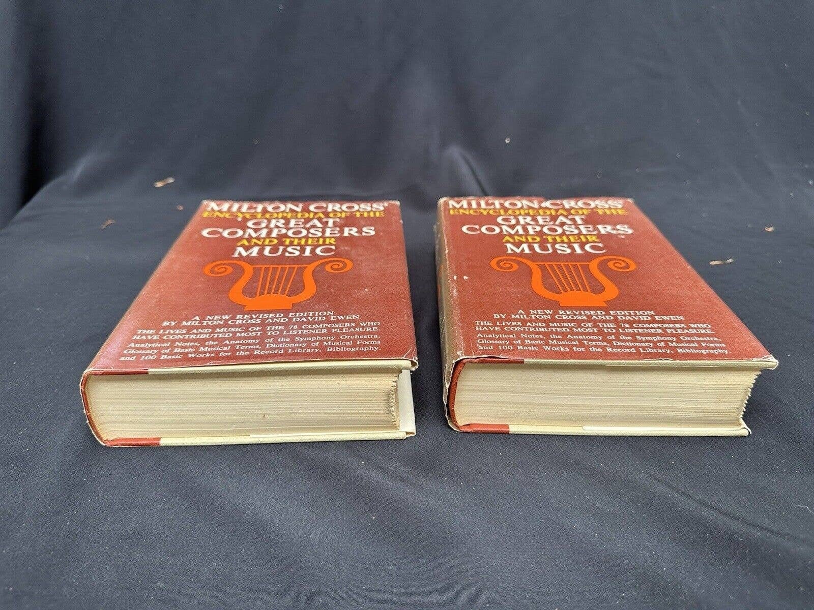 Milton Cross Encyclopedia Great Composers Music Book Set Vol 1 & 2