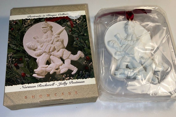 Norman Rockwell ジョリーポストマン メリークリスマス New! 1993
