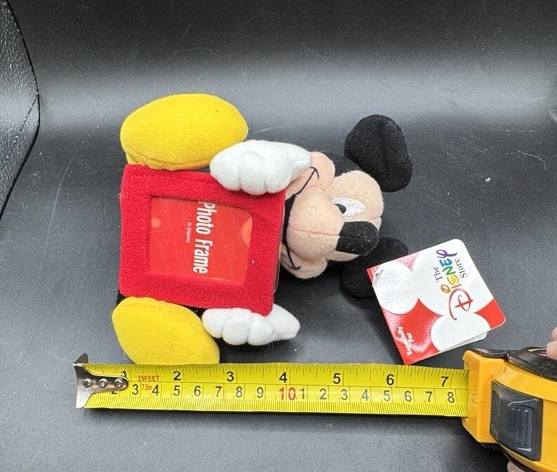 Disney Store Mickey Mouse Vintage Plush Toy Picture Frame New With Tags NWT! image 8