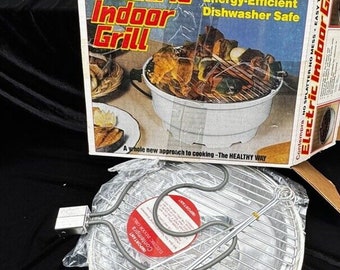 Vintage 1980’s Contempra Electric Indoor BBQ Grill EIG-1 12” Brand New!