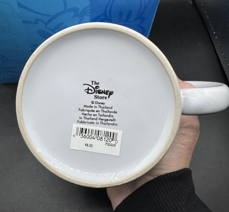 New 1990’s Disney Jumbo MICKEY MOUSE Coffee Mug Beach Vacation Ocean In Box! NWT image 6