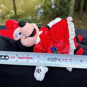 1990s Disney Store “December” Blue Topaz Birthstone Minnie Mouse 8” Bean Plush image 5
