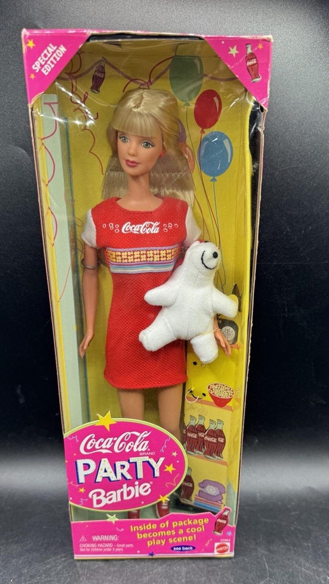 MAC バービー人形　ヴィンテージ 素晴らしいヴィンテージ 1998年 コカコーラ パーティー バービー