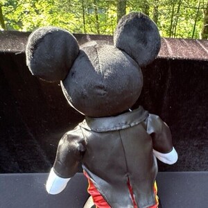 Vintage Disney Parks Mickey Mouse Plush In Black Suit Tuxedo 10" Mint! image 6