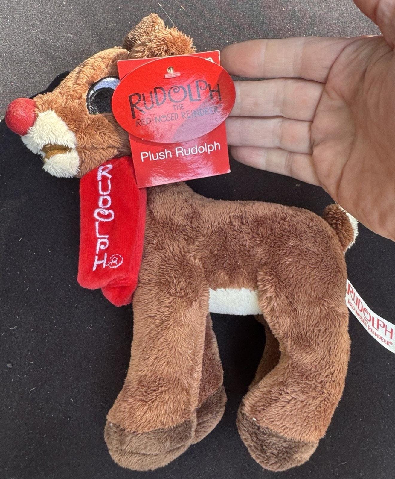 トナカイ ぬいぐるみ 赤いスカーフ 赤鼻のトナカイ ルドルフ 7インチ 赤いスカーフのルドルフ ぬいぐるみ