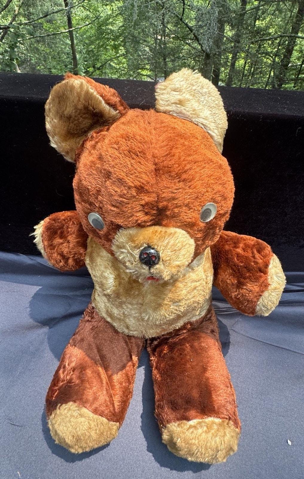 Adorable 1950s Vintage Ideal Toy Teddy Bear Wind up Music Box