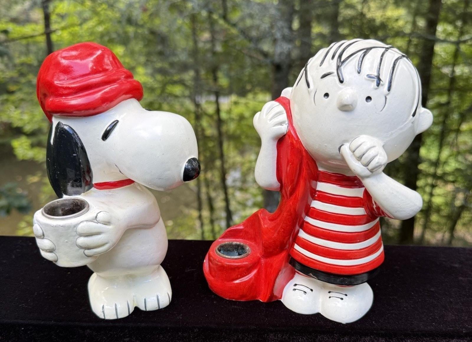 1970年代　HALLMARK社製 スヌーピー　他4体セット　キャンドルホルダー Snoopy Candle Holder - Etsy