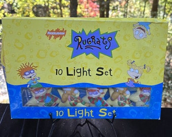 Neu! 1998 Nickelodeon Rugrats Christmas String Light Angelica Tommy Chuckie S59