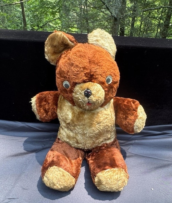 Adorable 1950s Vintage Ideal Toy Teddy Bear Wind up Music Box